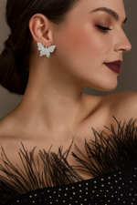 925Butterflyshaped silver earrings for my cuties 🌸✨