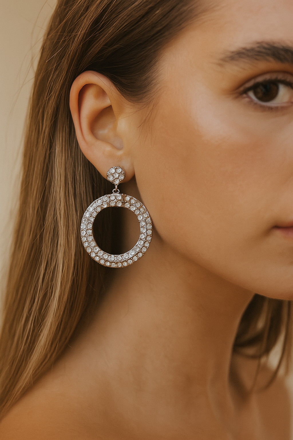 Silver statement 💥Hoop earrings for parties