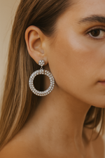 Silver statement 💥Hoop earrings for parties