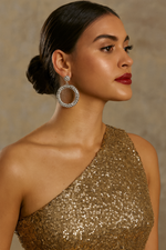 Silver statement 💥Hoop earrings for parties