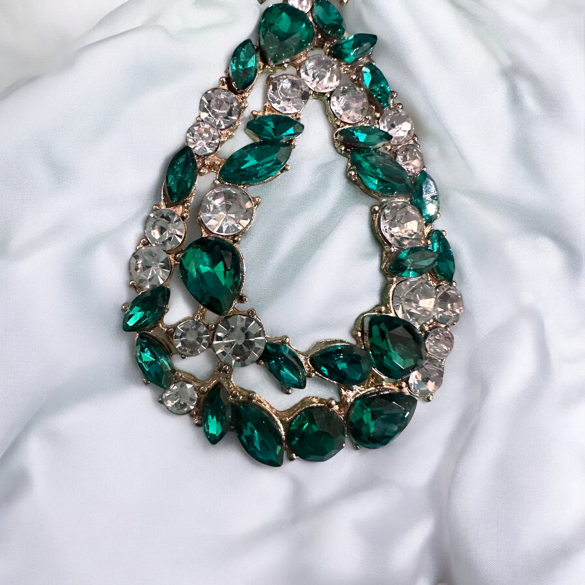 Green Stone Earring for Queen (Party collection)