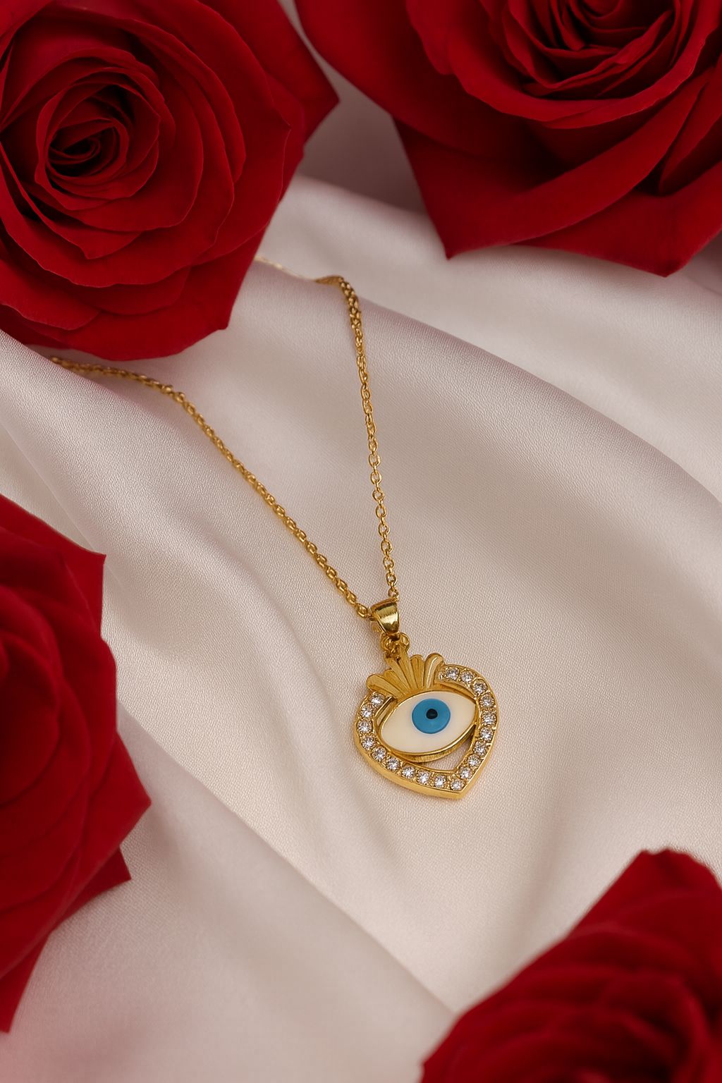 Evil Eye Gold Pendant for Women