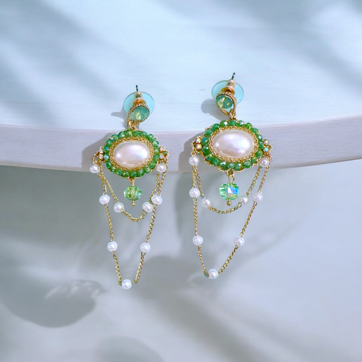 Green beachy Earrings πΈπΈβ¨πΈβ¨π
