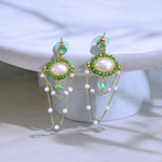 Green beachy Earrings πΈπΈβ¨πΈβ¨π