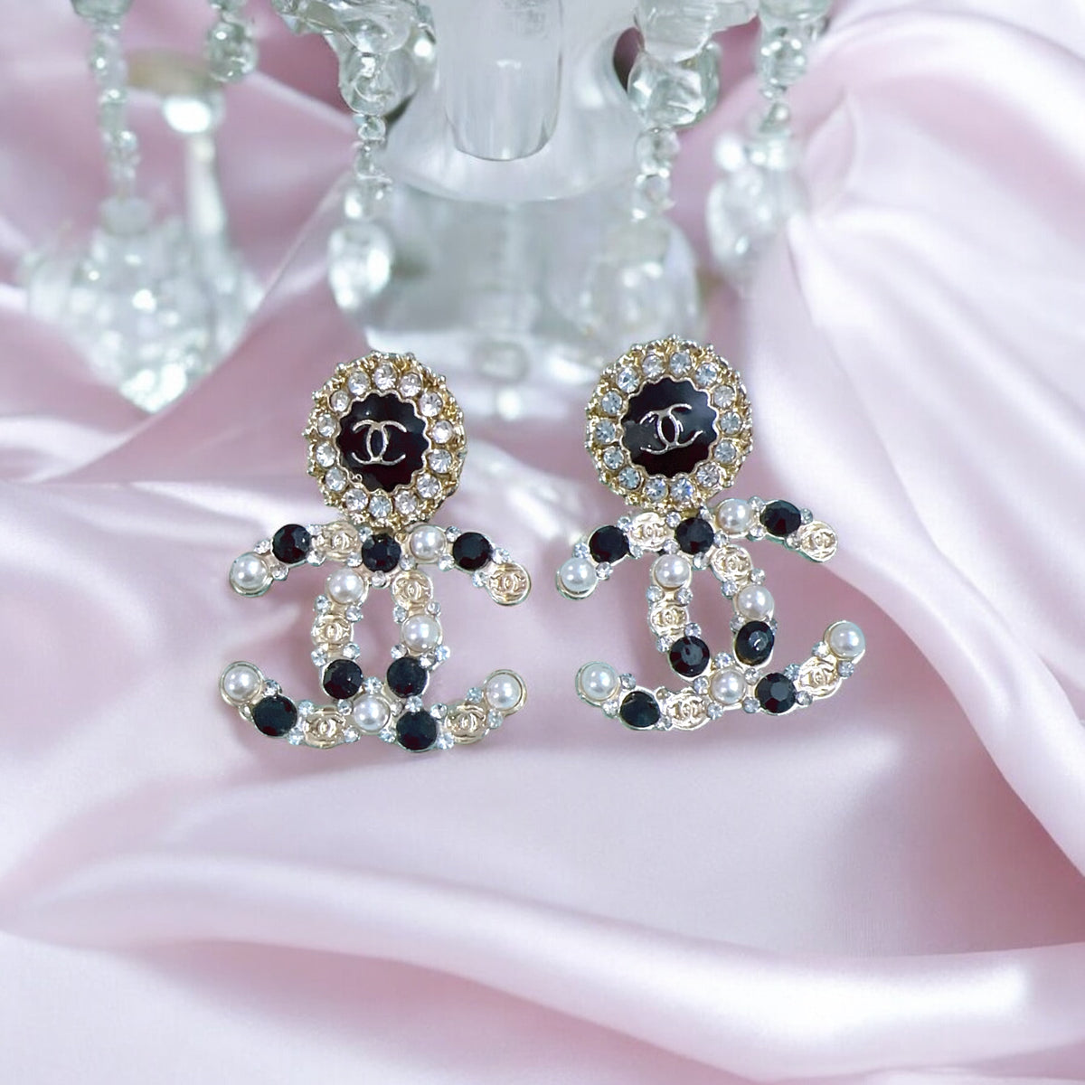 925 Silver Chanelinspired Earring 🌸✨🌸for everyday Use