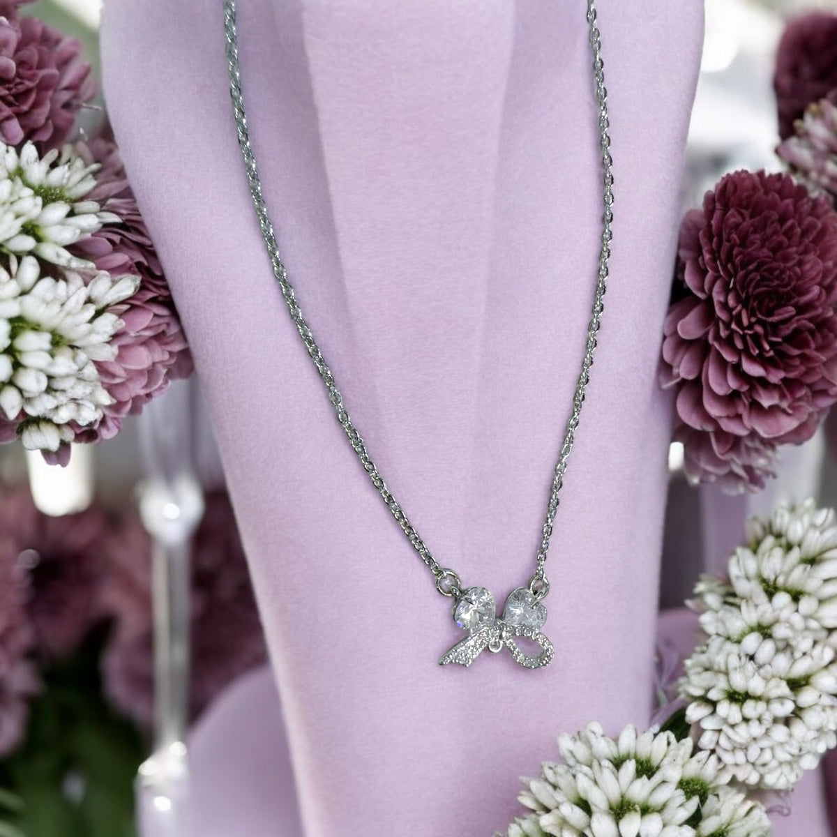 Butterfly Shaped Silver Pendant ๐ธโจ๐ธ For women