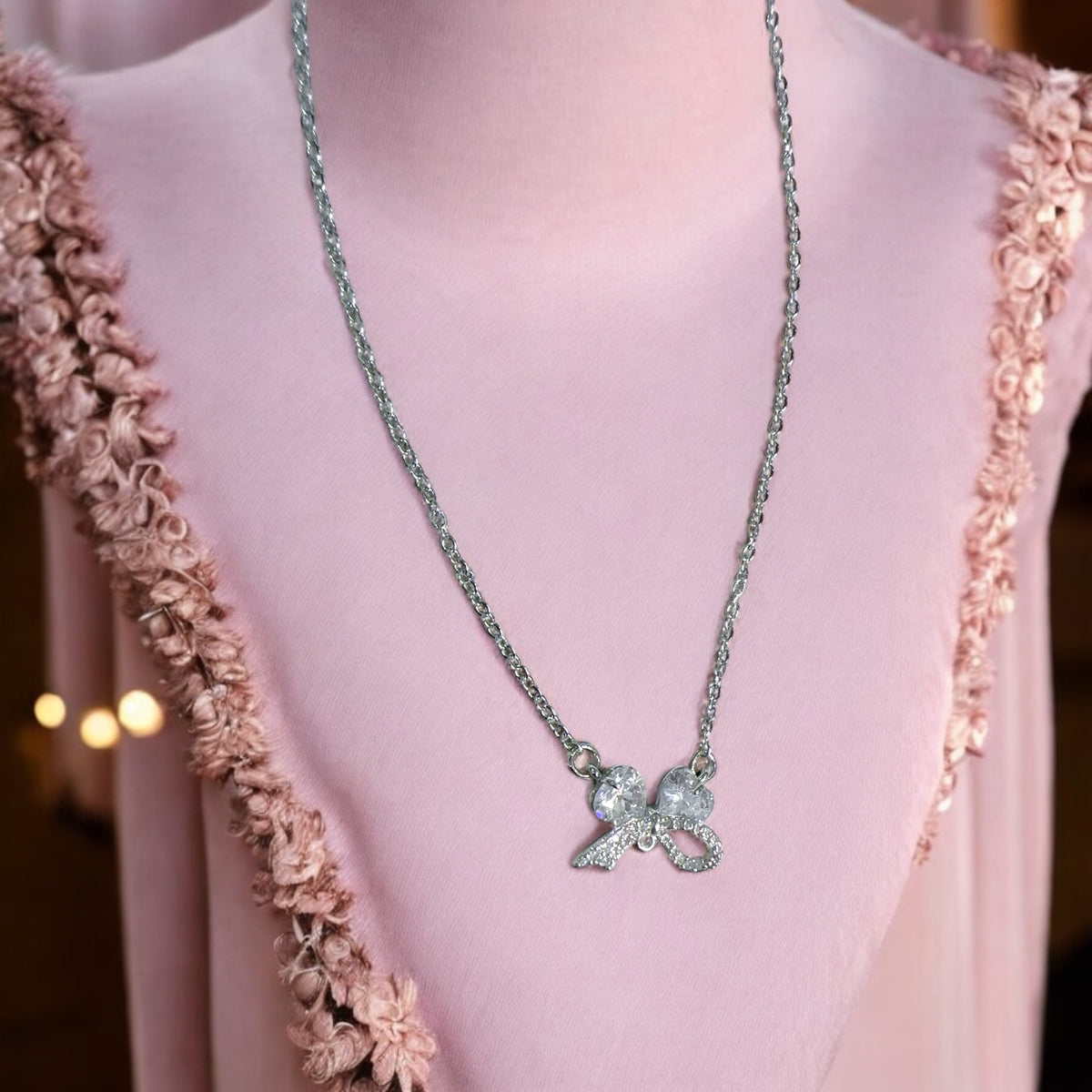 Butterfly Shaped Silver Pendant ๐ธโจ๐ธ For women