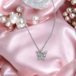 Butterfly Shaped Silver Pendant ๐ธโจ๐ธ For women