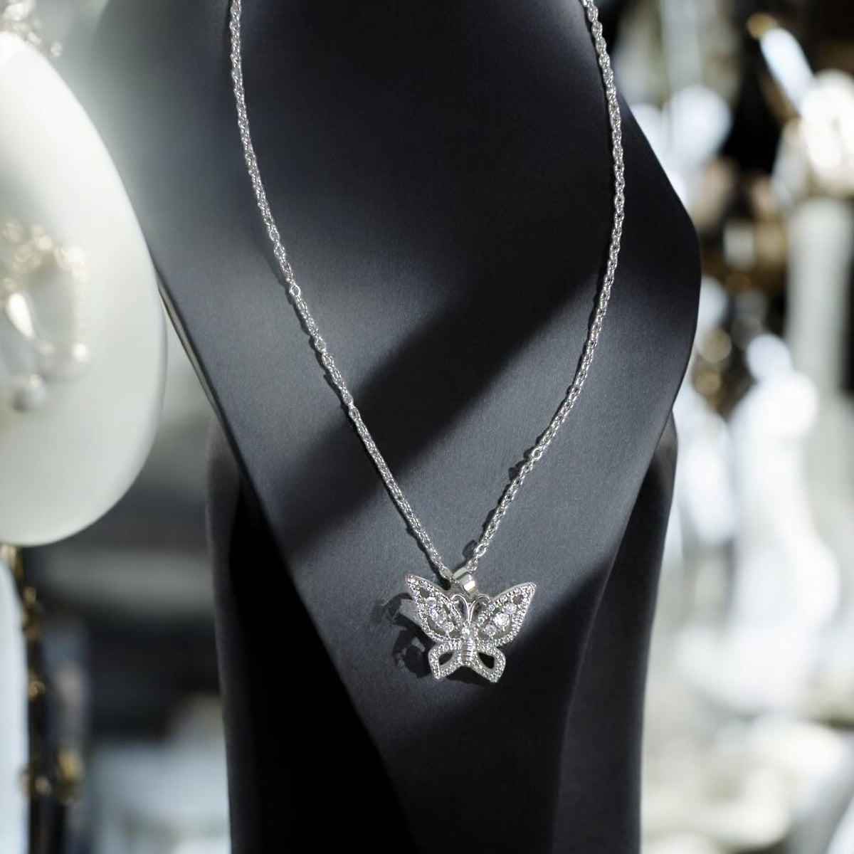 Butterfly Shaped Silver Pendant ๐ธโจ๐ธ For women