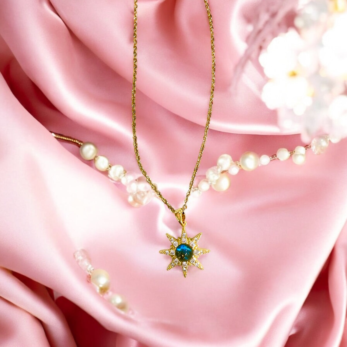 Sun shaped golden coloured pendant ✨For Women 🥰🌸