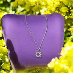 Sun shaped silver pendant ✨🌸✨for Women