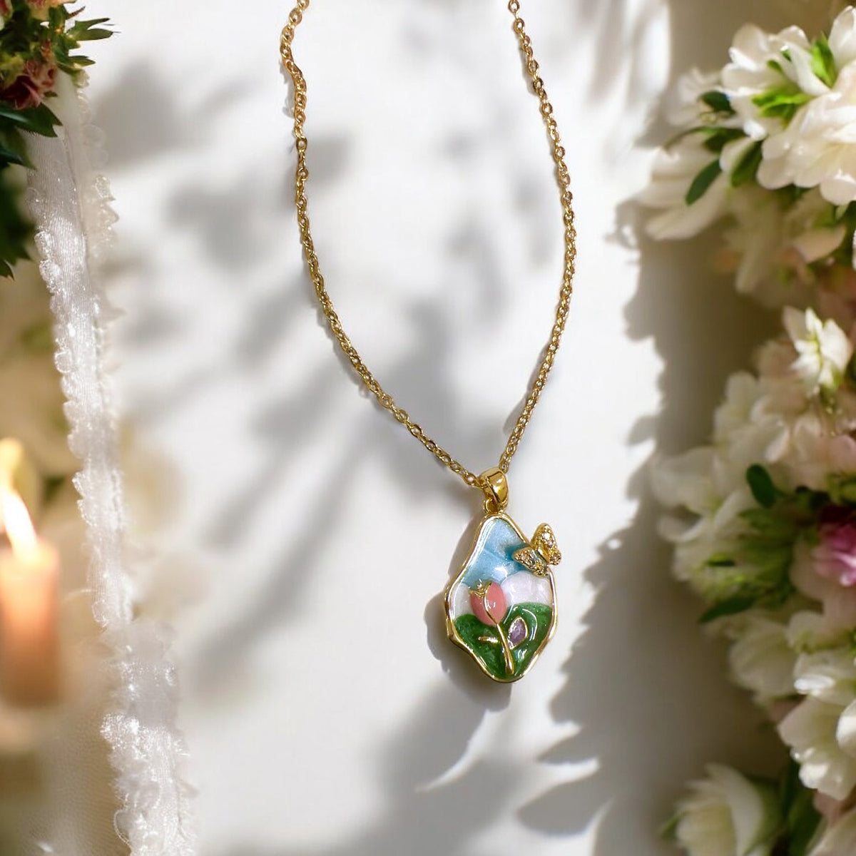 Gorgeous enamel pendant for gorgeous You🌸✨💖🌹