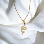 Golden Snake charm pendant for your EXπ₯²ππ₯