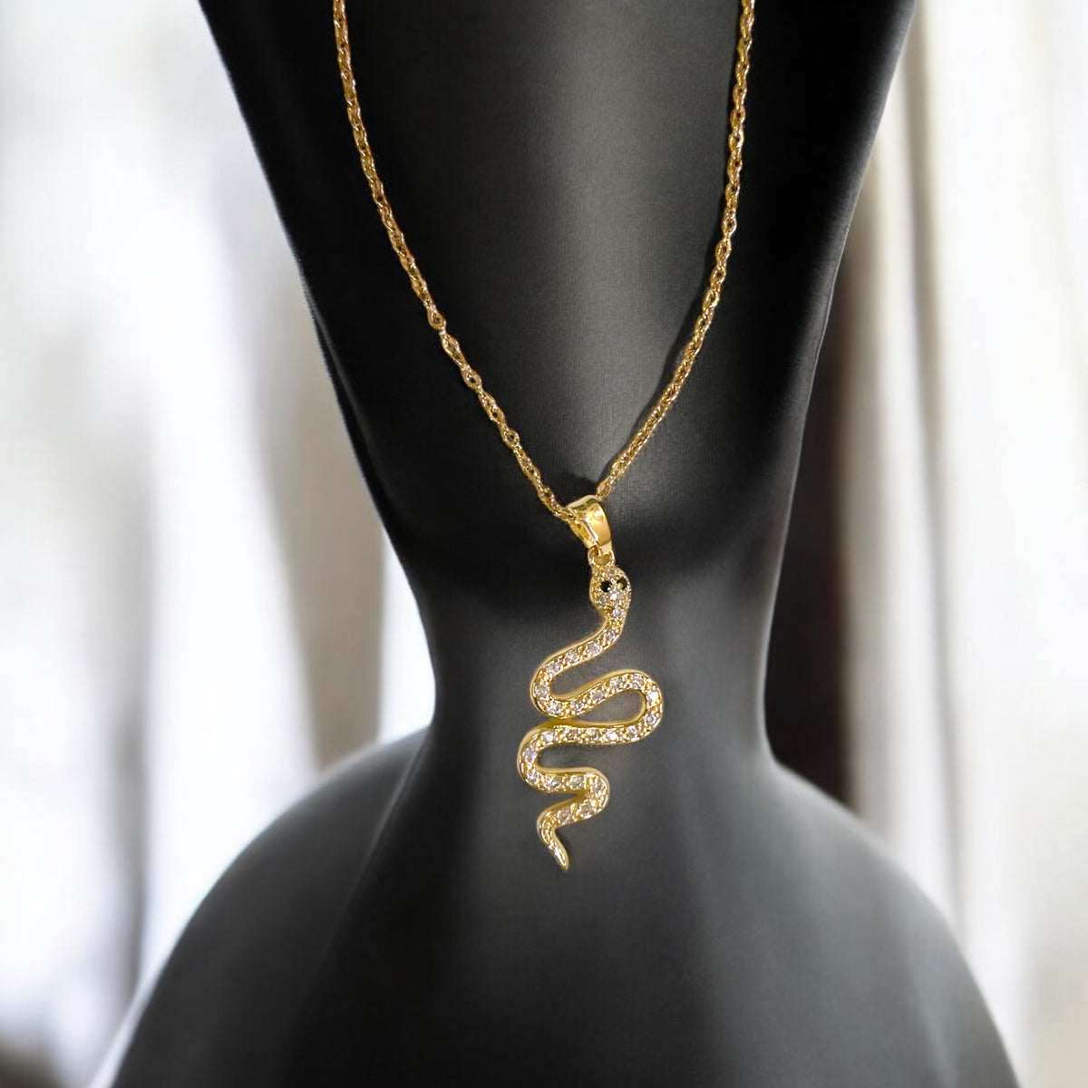 Golden Snake charm pendant for your EXπ₯²ππ₯