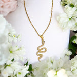 Golden Snake charm pendant for your EXπ₯²ππ₯