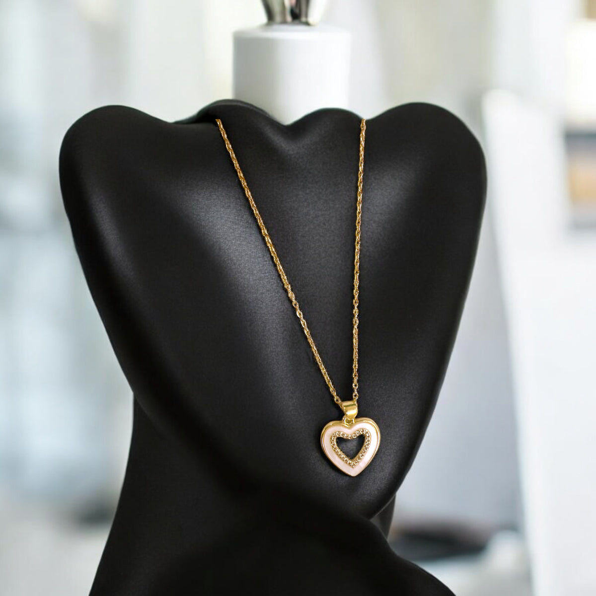 Golden Heart shape Pendant for Women✨💖💐