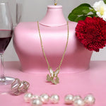 Golden coloured butterfly shaped Pendant 🌸🥰✨for Women