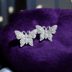 925Butterflyshaped silver earrings for my cuties 🌸✨