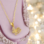 GoldenButterflyshaped Pendant ✨💄for women
