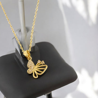 GoldenButterfly  shaped Pendant ✨💄for women