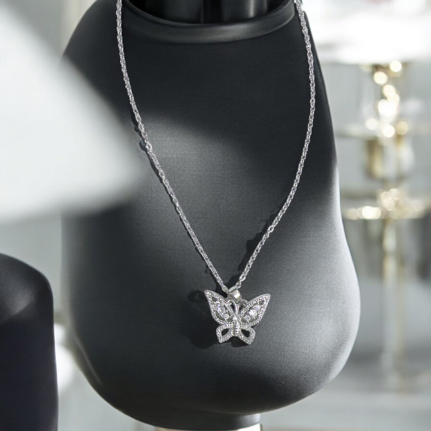 Butterfly Shaped Silver Pendant 🌸✨🌸 For women