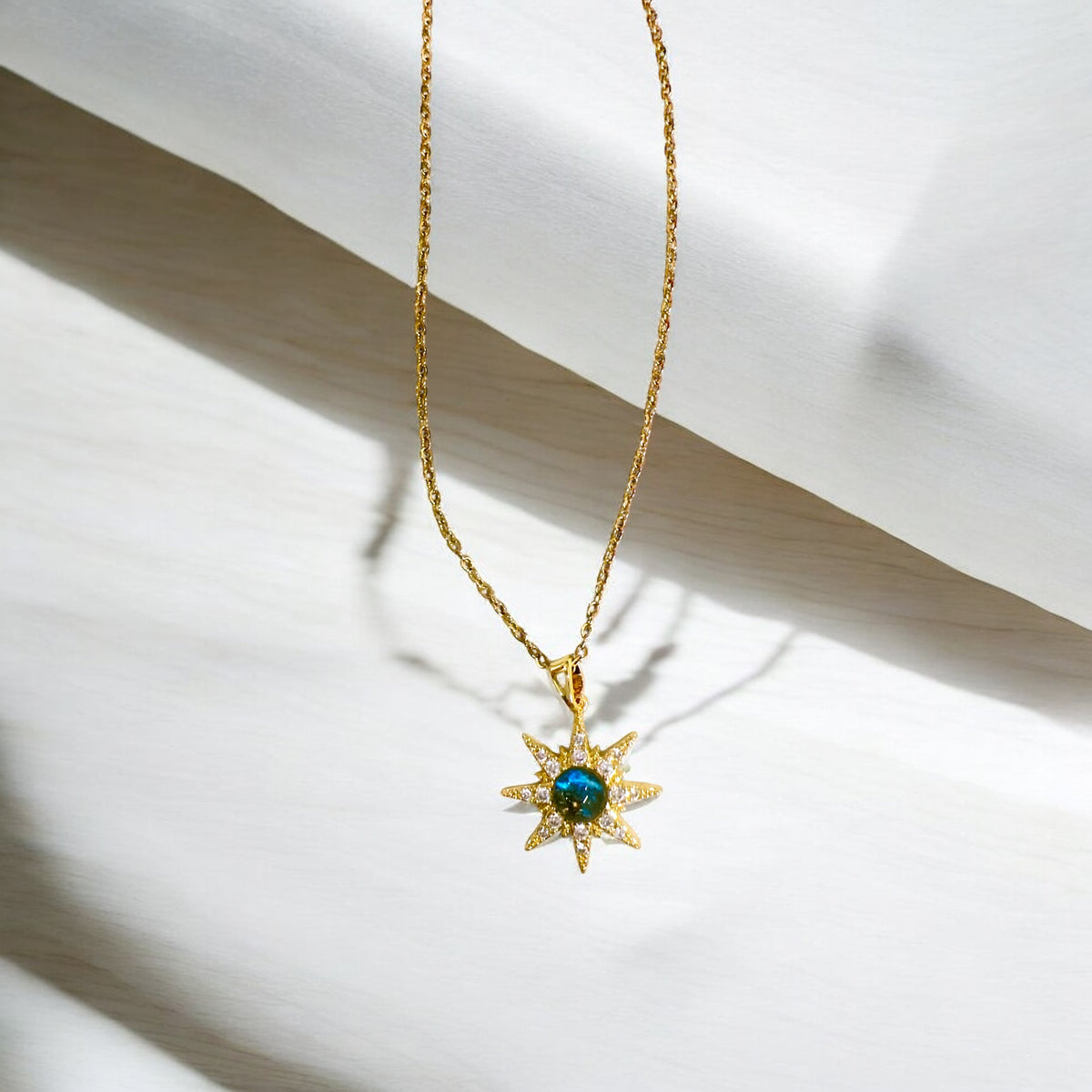 Sun shaped golden coloured pendant ✨For Women 🥰🌸