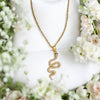 Golden Snake charm pendant for your EX🥲😁💥